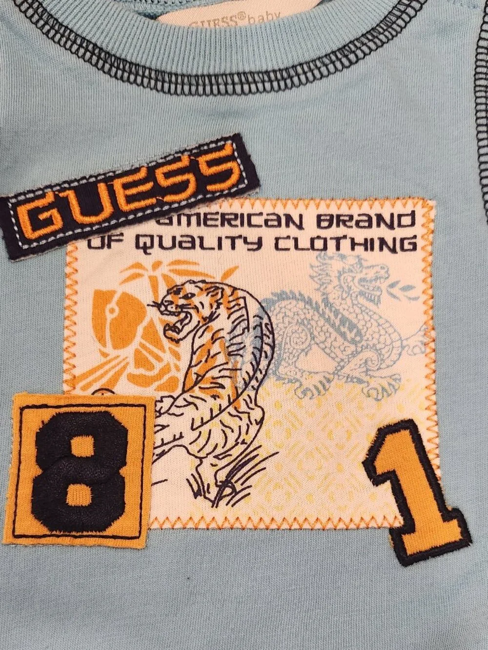 Guess Baby - Infant Boys' 3-Pc Tiger Cargo Short Set